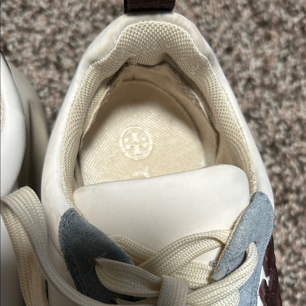 Tory Burch White, Blue, and Brown Sneakers - Picture 5 of 8